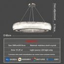 GobekUsa Crystal LED Ceiling Pendant Chandelier for Modern Luxury Living Room Décor