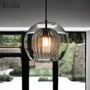 GobekUsa Glass Ball LED Pendant Lights: Modern Nordic Kitchen Hanging Lamp for Home Decor