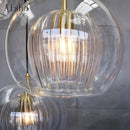 GobekUsa Glass Ball LED Pendant Lights: Modern Nordic Kitchen Hanging Lamp for Home Decor