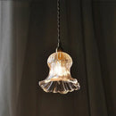 GobekUsa Brass LED Pendant Light Fixture Clear Glass Nordic Modern Hanging Lamp