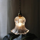GobekUsa Brass LED Pendant Light Fixture Clear Glass Nordic Modern Hanging Lamp