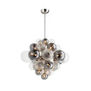 GobekUsa Glass Globe LED Chandelier Pendant Light for Nordic Luxury Living Room