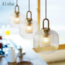 GobekUsa Clear Glass Pendant Lamp: Modern Designer Lighting for Bar, Restaurant, Bedroom, Aisle & more