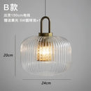 GobekUsa Clear Glass Pendant Lamp: Modern Designer Lighting for Bar, Restaurant, Bedroom, Aisle & more