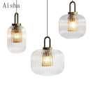 GobekUsa Clear Glass Pendant Lamp: Modern Designer Lighting for Bar, Restaurant, Bedroom, Aisle & more