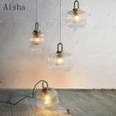 GobekUsa Clear Glass Pendant Lamp: Modern Designer Lighting for Bar, Restaurant, Bedroom, Aisle & more