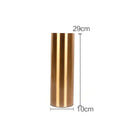 GobekUsa Gold Plated Cylinder Vase Desk Decor - Minimalist Modern Home Decor & Flower Arrangement
