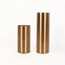 GobekUsa Gold Plated Cylinder Vase Desk Decor - Minimalist Modern Home Decor & Flower Arrangement
