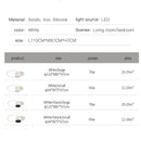 GobekUsa LED White Ceiling Chandelier with Remote Control