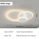 GobekUsa LED White Ceiling Chandelier with Remote Control