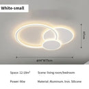 GobekUsa LED White Ceiling Chandelier with Remote Control