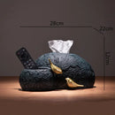 GobekUsa Golden Bird Resin Tissue Box Ashtray Desktop Organizer Storage Box
