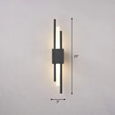 GobekUsa Modern Rod Wall Light with LED Acrylic Sconce for Stairways.