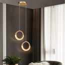 GobekUsa Gold Acrylic LED Chandelier Pendant Light for Modern Nordic Home Decor