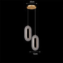 GobekUsa Gold Acrylic LED Chandelier Pendant Light for Modern Nordic Home Decor