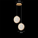 GobekUsa Gold Acrylic LED Chandelier Pendant Light for Modern Nordic Home Decor