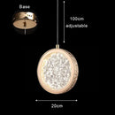 GobekUsa Gold Acrylic LED Chandelier Pendant Light for Modern Nordic Home Decor