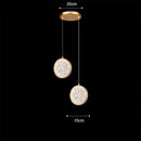 GobekUsa Gold Acrylic LED Chandelier Pendant Light for Modern Nordic Home Decor