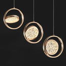 GobekUsa Gold Acrylic LED Chandelier Pendant Light for Modern Nordic Home Decor