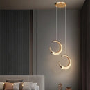 GobekUsa Gold Acrylic LED Chandelier Pendant Light for Modern Nordic Home Decor