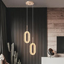 GobekUsa Gold Acrylic LED Chandelier Pendant Light for Modern Nordic Home Decor