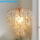 GobekUsa Crystal Led Pendant Light Modern Chandelier Ceiling Lamp for Living Room