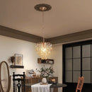 GobekUsa Crystal Led Pendant Light Modern Chandelier Ceiling Lamp for Living Room