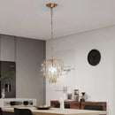 GobekUsa Crystal Led Pendant Light Modern Chandelier Ceiling Lamp for Living Room