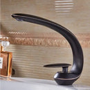 GobekUsa Basin Faucet: Rose Gold/Black/Gold Bathroom Sink Mixer Tap made of Brass
