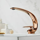 GobekUsa Basin Faucet: Rose Gold/Black/Gold Bathroom Sink Mixer Tap made of Brass