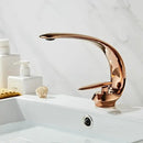 GobekUsa Basin Faucet: Rose Gold/Black/Gold Bathroom Sink Mixer Tap made of Brass
