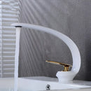 GobekUsa Basin Faucet: Rose Gold/Black/Gold Bathroom Sink Mixer Tap made of Brass