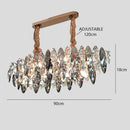 GobekUsa Crystal Dimmable LED Pendant Lights: Modern Indoor Artistic Hanging Lamps