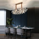 GobekUsa Crystal Dimmable LED Pendant Lights: Modern Indoor Artistic Hanging Lamps