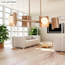 GobekUsa Molecule Dining Room Pendant Light: Traditional Metal 4-Light Rose Gold Hanging Lamp