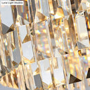 GobekUsa Traditional Gold Oval Crystal Chandelier - 8 Head Dining Room Light Fixture