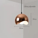 GobekUsa Rose Gold Pendant Lights Metal Hanging Fixtures for Dining Room Island Bar Decor