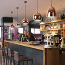GobekUsa Rose Gold Pendant Lights Metal Hanging Fixtures for Dining Room Island Bar Decor
