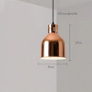 GobekUsa Rose Gold Pendant Lights Metal Hanging Fixtures for Dining Room Island Bar Decor