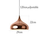 GobekUsa Rose Gold Pendant Lights Metal Hanging Fixtures for Dining Room Island Bar Decor
