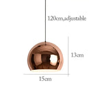 GobekUsa Rose Gold Pendant Lights Metal Hanging Fixtures for Dining Room Island Bar Decor