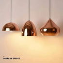 GobekUsa Rose Gold Pendant Lights Metal Hanging Fixtures for Dining Room Island Bar Decor