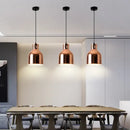 GobekUsa Rose Gold Pendant Lights Metal Hanging Fixtures for Dining Room Island Bar Decor