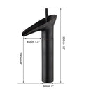 GobekUsa Golden Waterfall Bathroom Faucet Mixer Tap Tall Sink Deck Mounted
