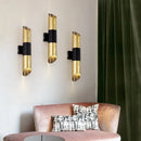 GobekUsa Modern Rotatable Cylinder Wall Sconce with Integrated LED Golden Lighting