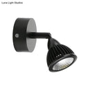 GobekUsa Modern Rotatable Domed Wall Sconce Light - Metal LED Wall Lamp in Black/White with Switch, Warm/White Light Options