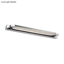 GobekUsa Modern Rotatable Stainless Steel LED Vanity Sconce Light - 18.5"/24" - Chrome, Warm/White Lighting