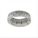 GobekUsa Crystal LED Ceiling Light Chandelier for Bedroom, Modern Round Indoor Lighting
