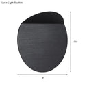 GobekUsa Modern Round Metal Wall Sconce Light - Black/Grey/White LED - Corridor Wall Mount