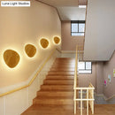 GobekUsa Modern LED Wood Wall Sconce in Beige - Stylish Geometric Living Room Light Fixture